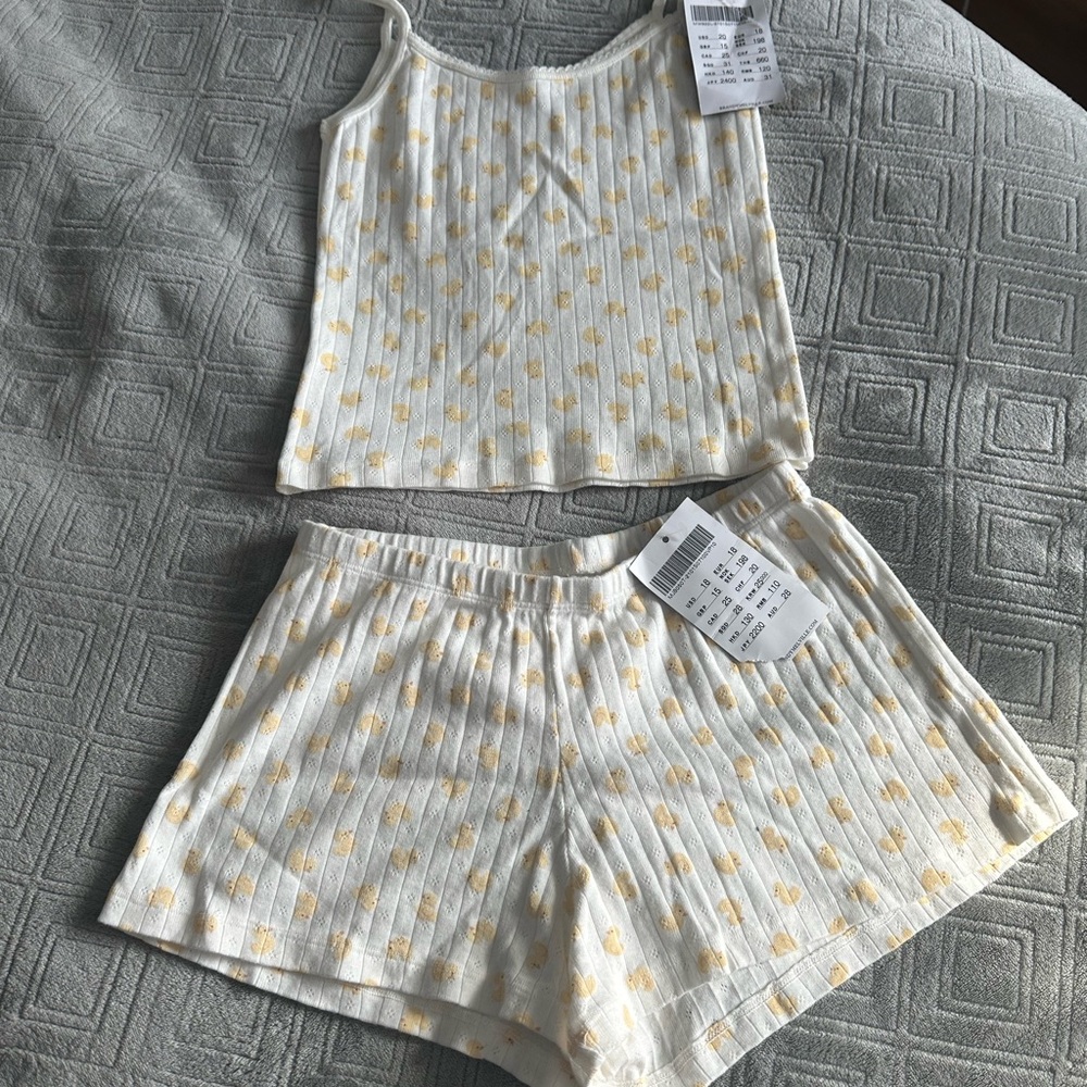 Women's Yellow Floral Sleepwear Set